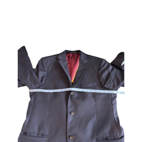 J.Crew Blazer Men's Navy Blue Legacy Sportscoat Wool Preppy Work Office Size 40S - Picture 9 of 12